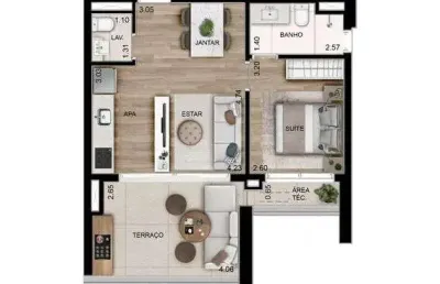 Apartamento com 2 quartos à venda, 53m² - higienópolis