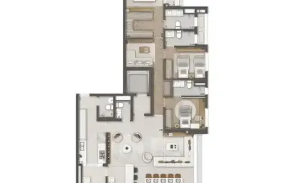 Apartamento com 3 quartos à venda na Rua Chabad, 109, Cerqueira César, São Paulo