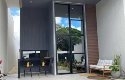 Casa para venda em eusébio, urucunema, 4 dormitórios, 4 suítes, 5 banheiros, 2 vagas