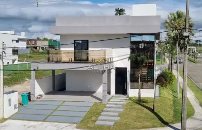 Casa em condomínio para venda em eusébio, cidade alpha, 4 dormitórios, 4 suítes, 5 banheiros, 4 vagas