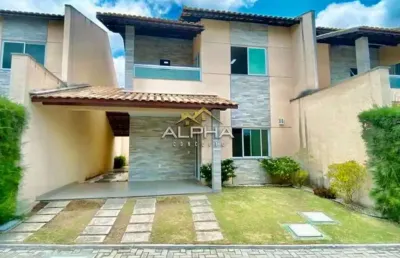 Casa em condomínio para venda em fortaleza, cidade dos funcionários, 2 dormitórios, 3 suítes, 4 banheiros, 2 vagas