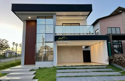 Casa em condomínio para venda em eusébio, cidade alpha, 4 dormitórios, 4 suítes, 4 banheiros, 2 vagas
