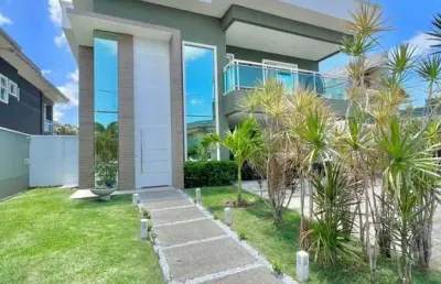 Casa em condomínio para venda em eusébio, pires facanha, 5 dormitórios, 5 suítes, 6 banheiros, 4 vagas