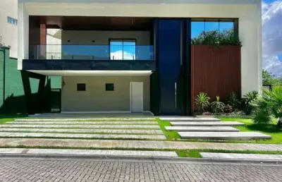 Casa em condomínio para venda em eusébio, mangabeira, 4 dormitórios, 4 suítes, 5 banheiros, 4 vagas