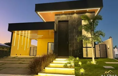 Casa em condomínio para venda em aquiraz, jacundá, 3 dormitórios, 3 suítes, 4 banheiros, 4 vagas