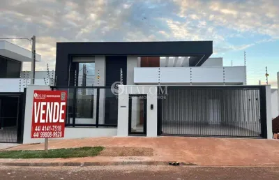 Casa à venda em maringá, jardim munique, com 3 suítes, com 209.59 m²