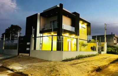 Sobrado à venda em porto rico, jd riviera, com 3 suítes, com 254 m²