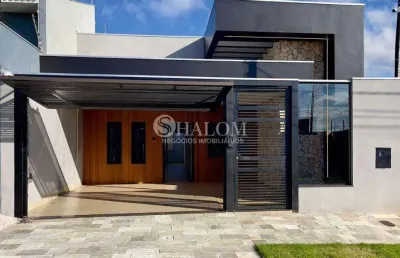 Casa à venda em maringá, jardim munique, com 3 quartos, com 145.36 m²