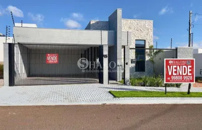 Casa à venda em maringá, jardim munique, com 3 suítes, com 204 m²
