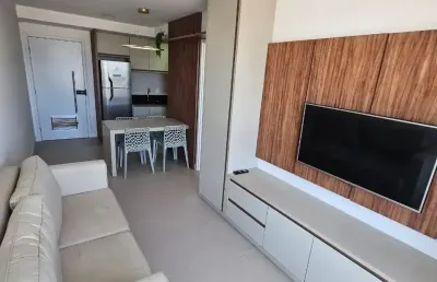 Flat para locação possui 35 metros totalmente mobiliado - no pina - recife - pe