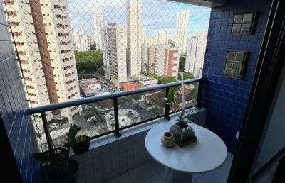 Apartamento para venda possui 84 metros com 3 quartos sendo 1 suíte com 1 vg - na torre - recife - pe