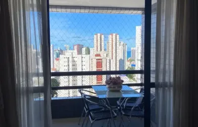 Apartamento para venda possui 115 metros com 4 quartos sendo 2 suítes com 2 vgs em boa viagem - recife - pe