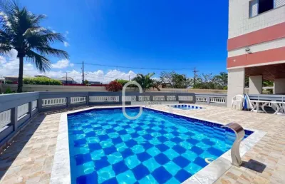 Apartamento com 2 dormitórios à venda, 140 m² por r$ 430.000,00 - balneário três marias - peruíbe/sp