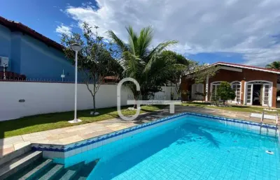 Casa com 3 dormitórios à venda, 227 m² por r$ 850.000,00 - parque balneário oásis - peruíbe/sp