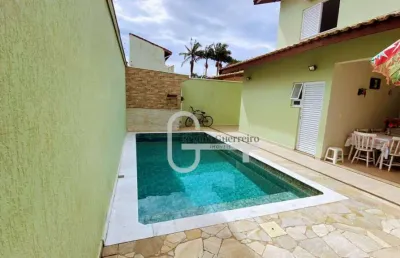 Casa com 4 dormitórios à venda, 189 m² por r$ 880.000,00 - balneário são joão batista - peruíbe/sp