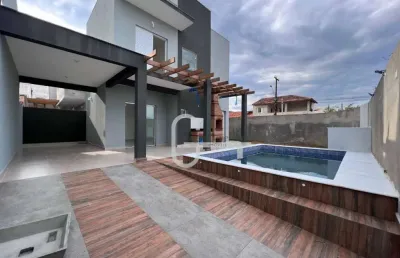Casa com 2 dormitórios à venda, 92 m² por r$ 470.000,00 - parque d'aville residencial - peruíbe/sp