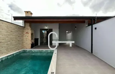 Casa com 2 dormitórios à venda, 85 m² por r$ 400.000,00 - flora rica iii - peruíbe/sp