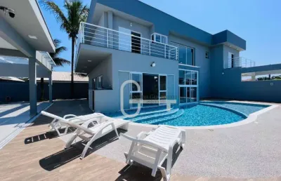 Casa com 5 dormitórios à venda, 413 m² por r$ 2.280.000,00 - bougainvillee v - peruíbe/sp