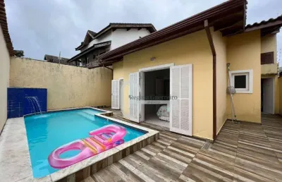 Casa com 3 dormitórios à venda, 133 m² por r$ 550.000,00 - parque balneário oásis - peruíbe/sp