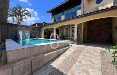 Casa com 3 dormitórios à venda, 210 m² por r$ 450.000,00 - balneário três marias - peruíbe/sp
