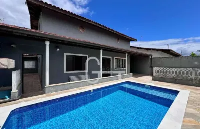 Casa com 3 dormitórios à venda, 112 m² por r$ 550.000,00 - balneário florida - peruíbe/sp