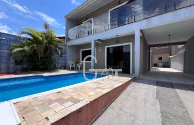 Casa com 5 dormitórios à venda, 245 m² por r$ 690.000,00 - parque balneário oásis - peruíbe/sp