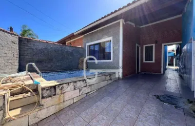 Casa com 3 dormitórios à venda, 90 m² por r$ 355.000,00 - jardim ribamar - peruíbe/sp