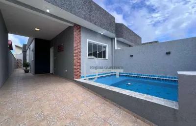 Casa com 2 dormitórios à venda, 86 m² por r$ 399.000,00 - flora rica iii - peruíbe/sp