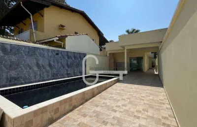 Casa com 3 dormitórios à venda, 100 m² por r$ 450.000,00 - parque d'aville residencial - peruíbe/sp