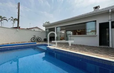 Casa com 3 dormitórios à venda, 135 m² por r$ 1.060.000,00 - balneário três marias - peruíbe/sp
