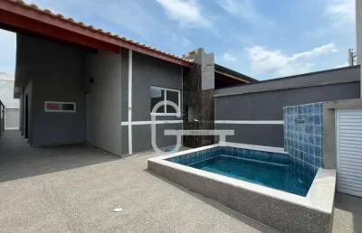 Casa com 3 dormitórios à venda, 80 m² por r$ 430.000,00 - flora rica iii - peruíbe/sp