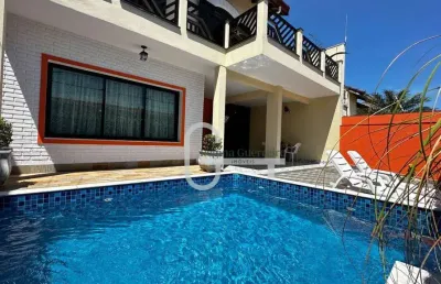 Casa com 4 dormitórios à venda, 226 m² por r$ 1.100.000,00 - balneário são joão batista - peruíbe/sp