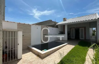 Casa com 2 dormitórios à venda, 90 m² por r$ 420.000,00 - parque d'aville residencial - peruíbe/sp