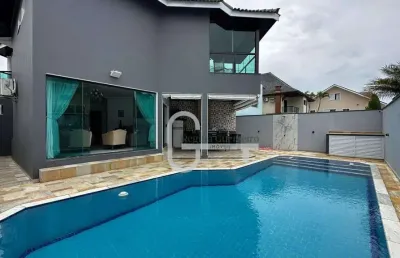 Casa com 4 dormitórios à venda, 250 m² por r$ 2.300.000,00 - bougainvillee i - peruíbe/sp