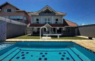Sobrado frente mar com 5 dormitórios à venda, 350 m² por r$ 1.500.000 - balneário stella maris - peruíbe/sp