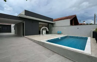 Casa com 3 dormitórios à venda, 146 m² por r$ 780.000,00 - parque balneário oásis - peruíbe/sp