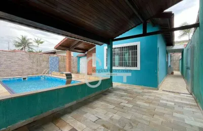 Casa com 3 dormitórios à venda, 134 m² por r$ 410.000,00 - centro - peruíbe/sp