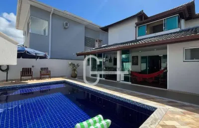 Casa com 4 dormitórios à venda, 207 m² por r$ 1.680.000,00 - residencial três marias - peruíbe/sp