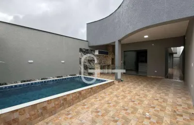 Casa com 3 dormitórios à venda, 95 m² por r$ 420.000,00 - parque d'aville residencial - peruíbe/sp