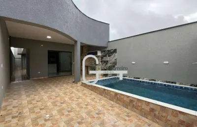 Casa com 3 dormitórios à venda, 95 m² por r$ 420.000,00 - parque d'aville residencial - peruíbe/sp