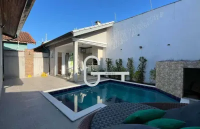 Casa com 3 dormitórios à venda, 151 m² por r$ 850.000,00 - balneário três marias - peruíbe/sp