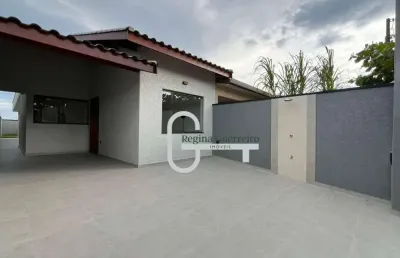 Casa com 3 dormitórios à venda, 118 m² por r$ 490.000,00 - cidade nova peruíbe	 - peruíbe/sp