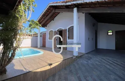 Casa com 3 dormitórios à venda, 117 m² por r$ 532.000,00 - parque balneário oásis - peruíbe/sp