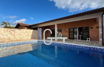 Casa com 3 dormitórios à venda, 252 m² por r$ 830.000,00 - parque balneário oásis - peruíbe/sp