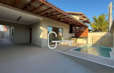 Casa com 3 dormitórios à venda, 130 m² por r$ 900.000,00 - parque balneário oásis - peruíbe/sp