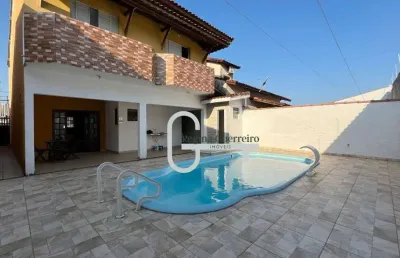 Casa com 4 dormitórios à venda, 199 m² por r$ 750.000,00 - parque balneário oásis - peruíbe/sp