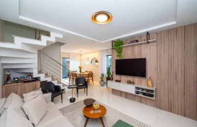 Sobrado triplex com terraço em condomínio finamente decorado no jardim das américas