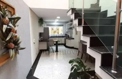 Sobrado 3 quartos 3 suítes na vila scarpélli - santo andré