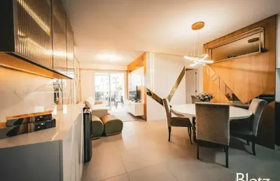 Apartamento moderno e sofisticado à 150m do mar com infraestrutura completa