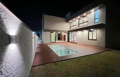 L# casa em condominio fechado nos ingleses , 3 suites, piscina